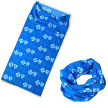 Customized Design Printed Sublimation Printing Polyester Blue Tube Buff Headband